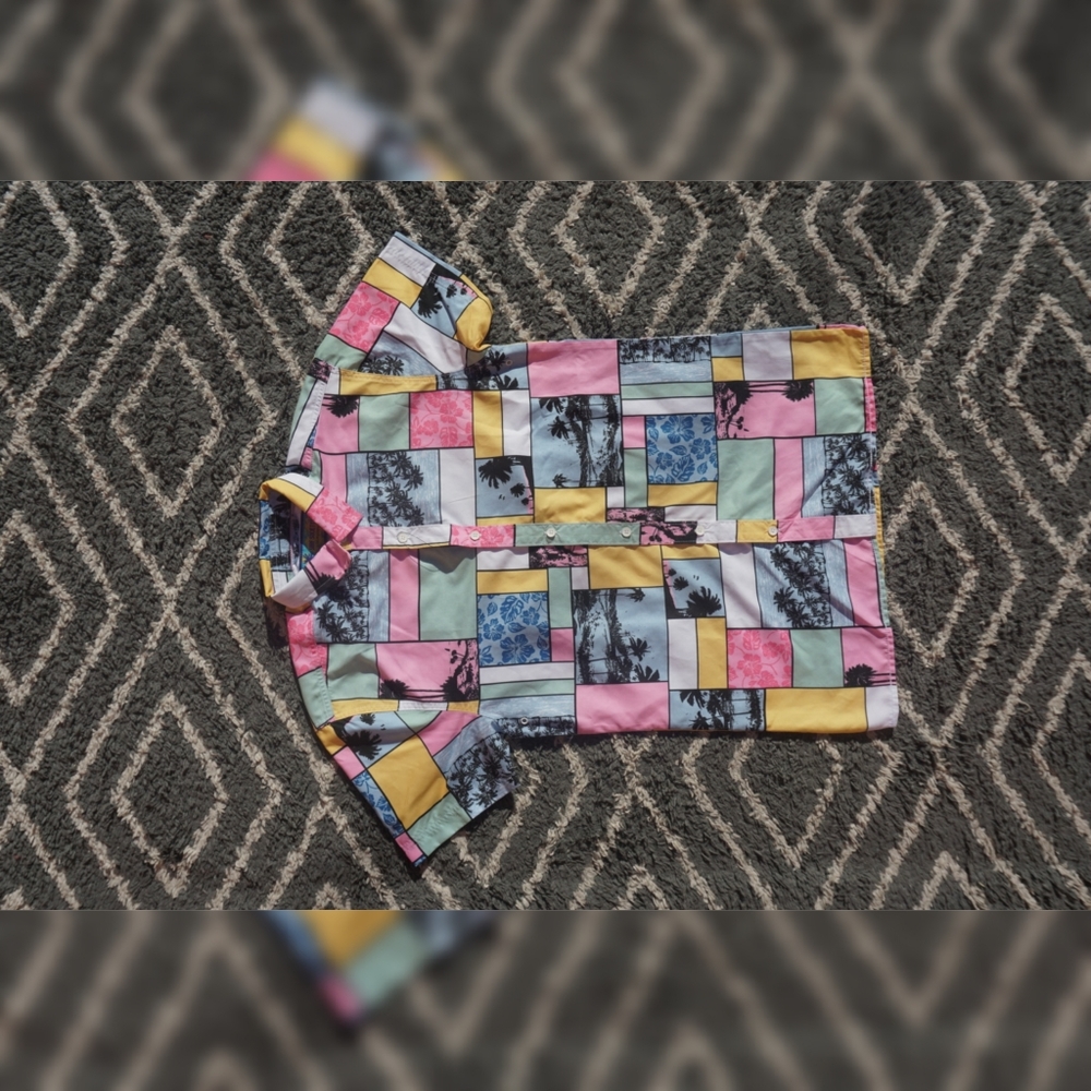 Men's Surf Society Summer Shirt Sz M